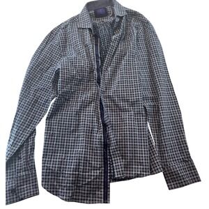 Michelsons‎ of London Mens Plaid Checkered Button Down Long Sleeve Shirt